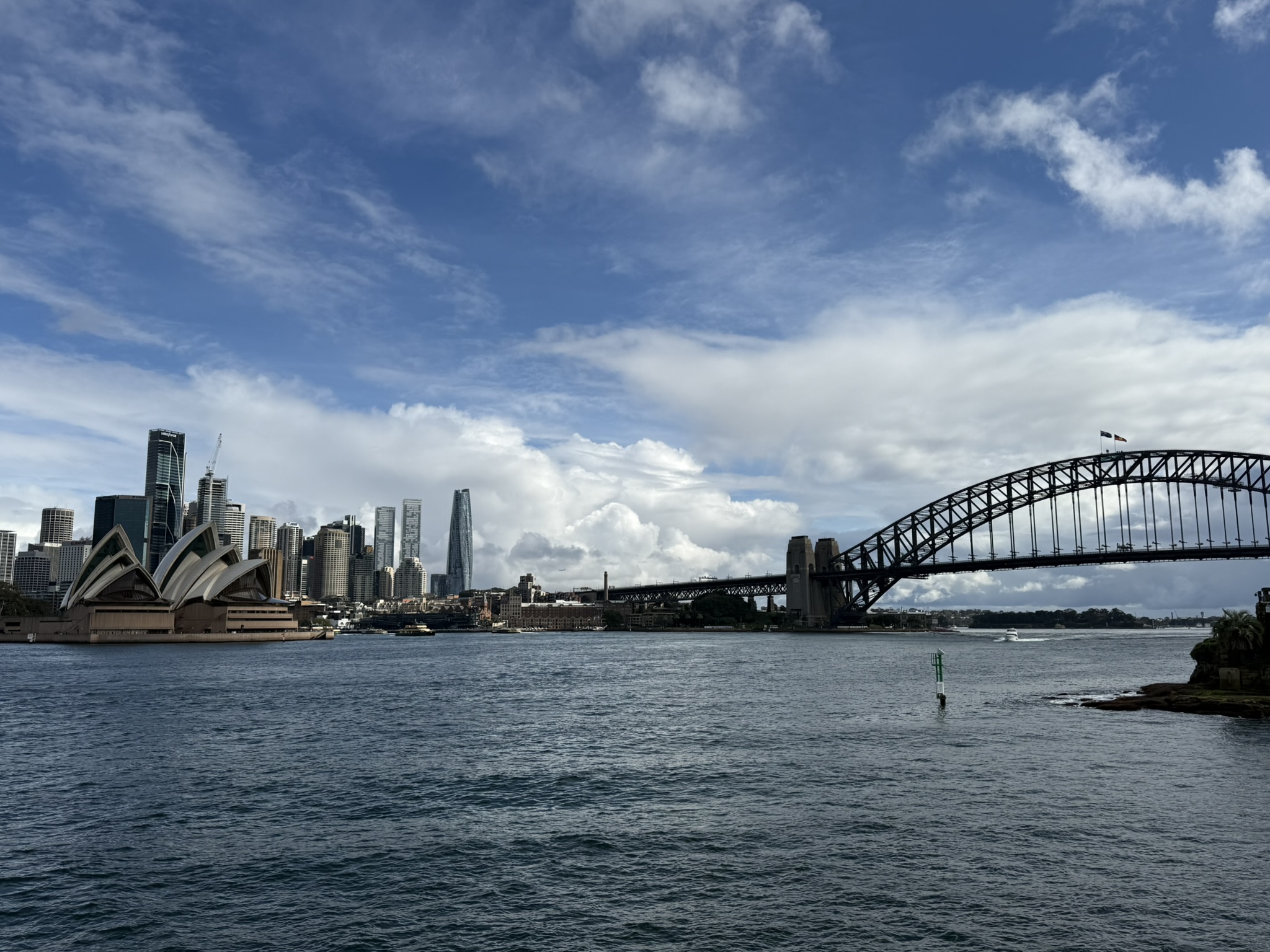 River cruise view of the Sydney Harbour and Opera House during our family travel adventure